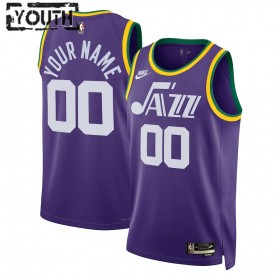 Canotte Bambino Utah Jazz Personalizzate Hardwood Nike 2023-24 Classic Edition Swingman